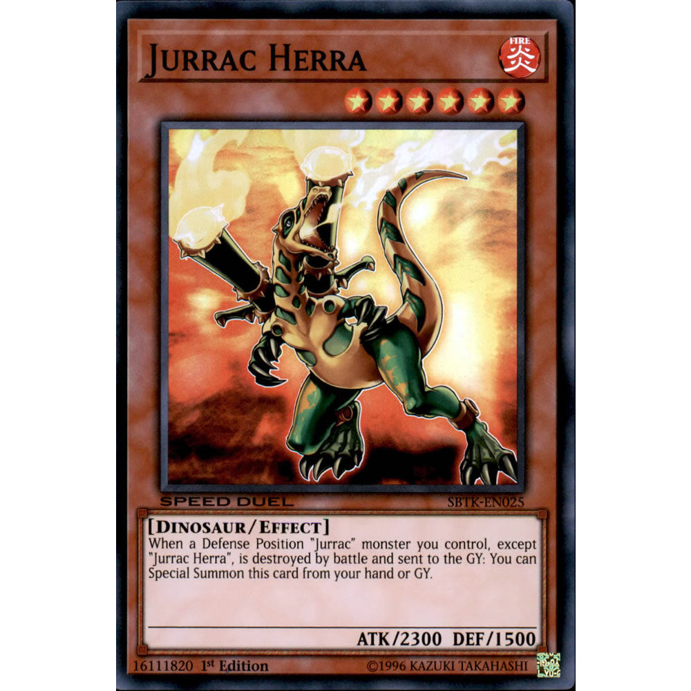 Jurrac Herra SBTK-EN025 Yu-Gi-Oh! Card from the Speed Duel: Trials of the Kingdom Set
