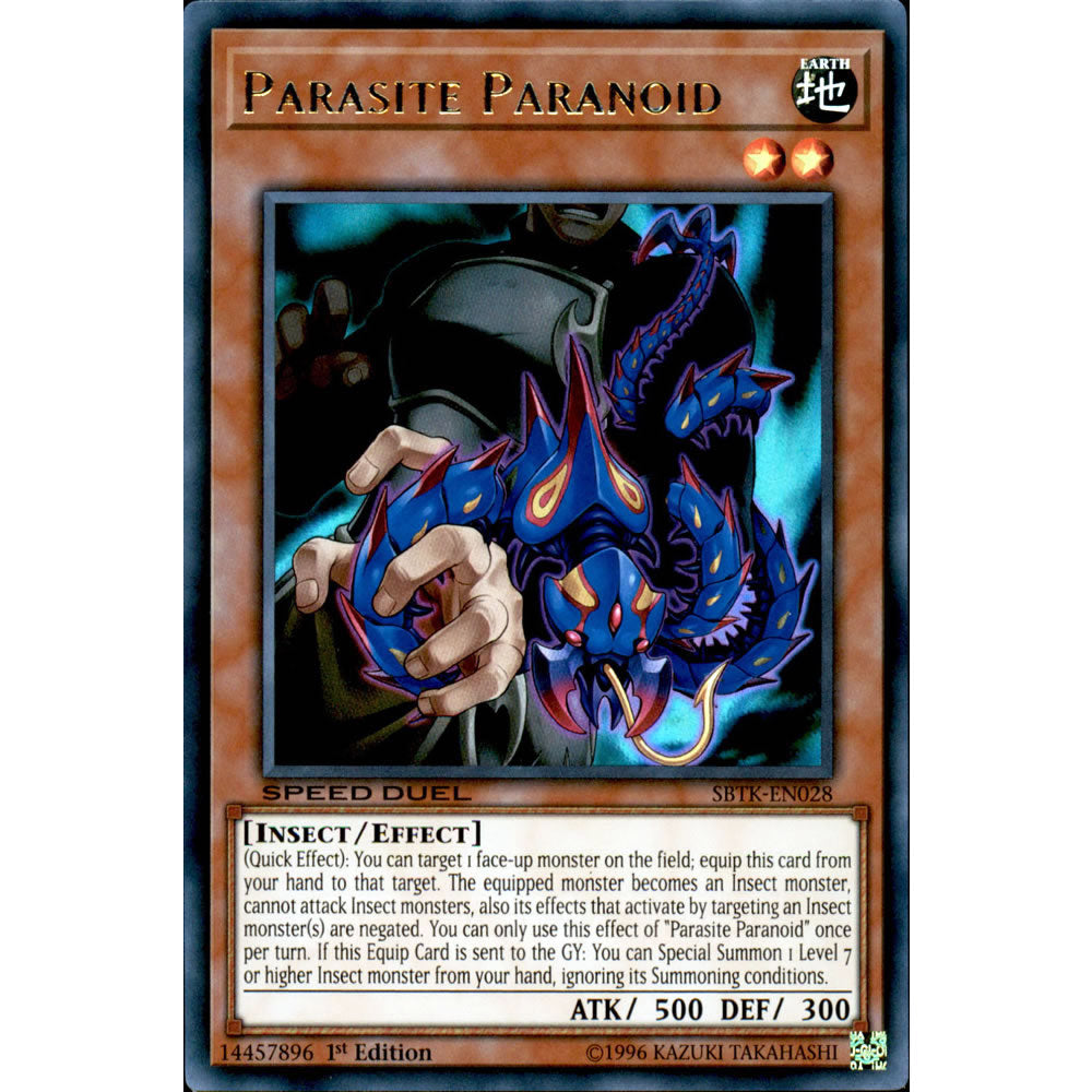 Parasite Paranoid SBTK-EN028 Yu-Gi-Oh! Card from the Speed Duel: Trials of the Kingdom Set