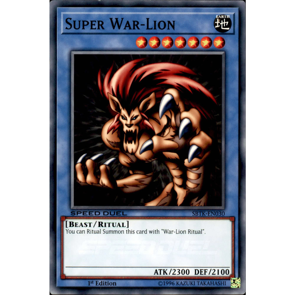Super War-Lion SBTK-EN030 Yu-Gi-Oh! Card from the Speed Duel: Trials of the Kingdom Set