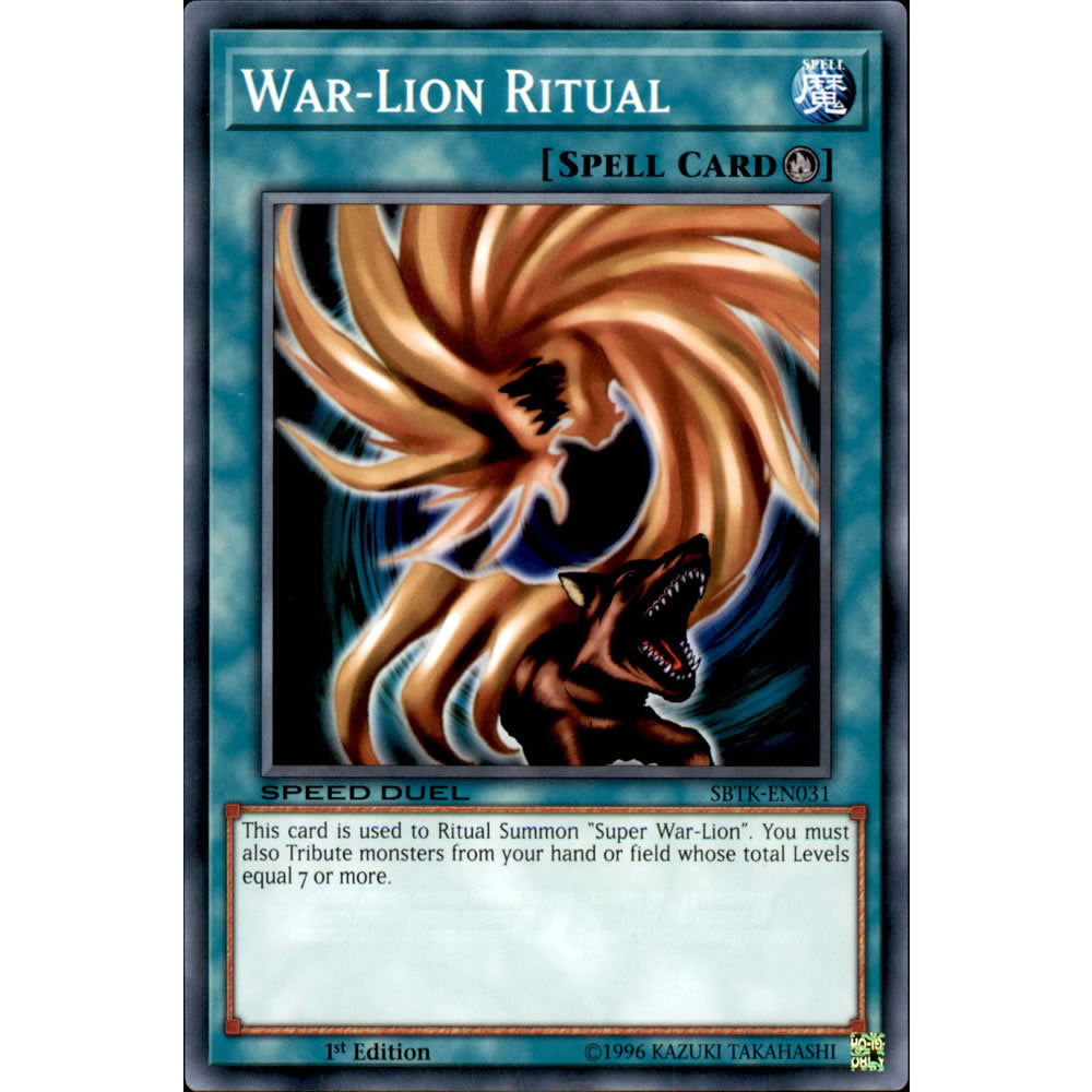 War-Lion Ritual SBTK-EN031 Yu-Gi-Oh! Card from the Speed Duel: Trials of the Kingdom Set