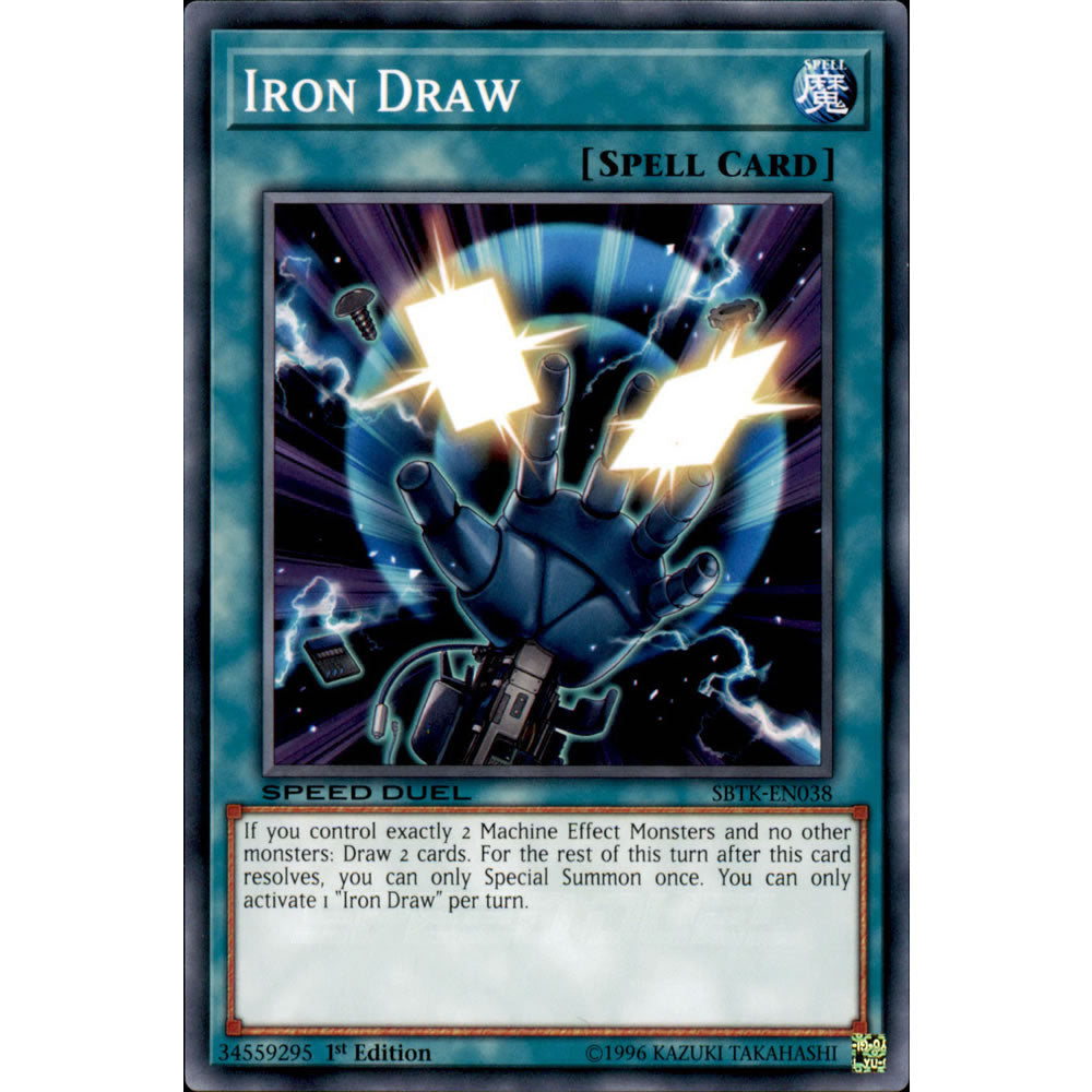 Iron Draw SBTK-EN038 Yu-Gi-Oh! Card from the Speed Duel: Trials of the Kingdom Set