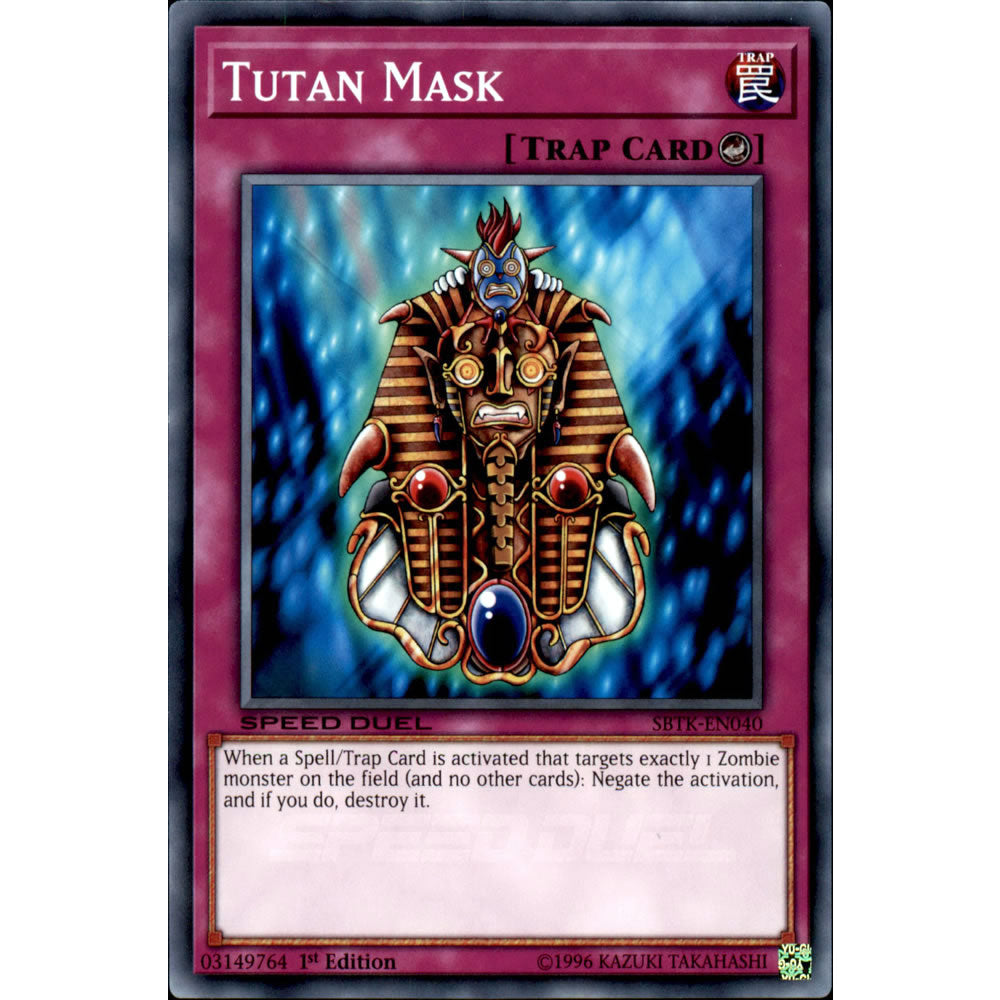 Tutan Mask SBTK-EN040 Yu-Gi-Oh! Card from the Speed Duel: Trials of the Kingdom Set