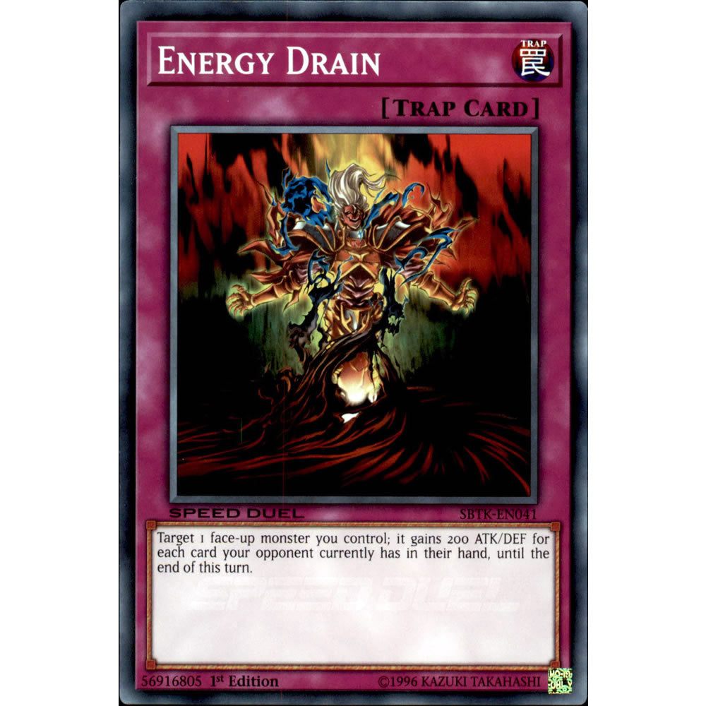 Energy Drain SBTK-EN041 Yu-Gi-Oh! Card from the Speed Duel: Trials of the Kingdom Set
