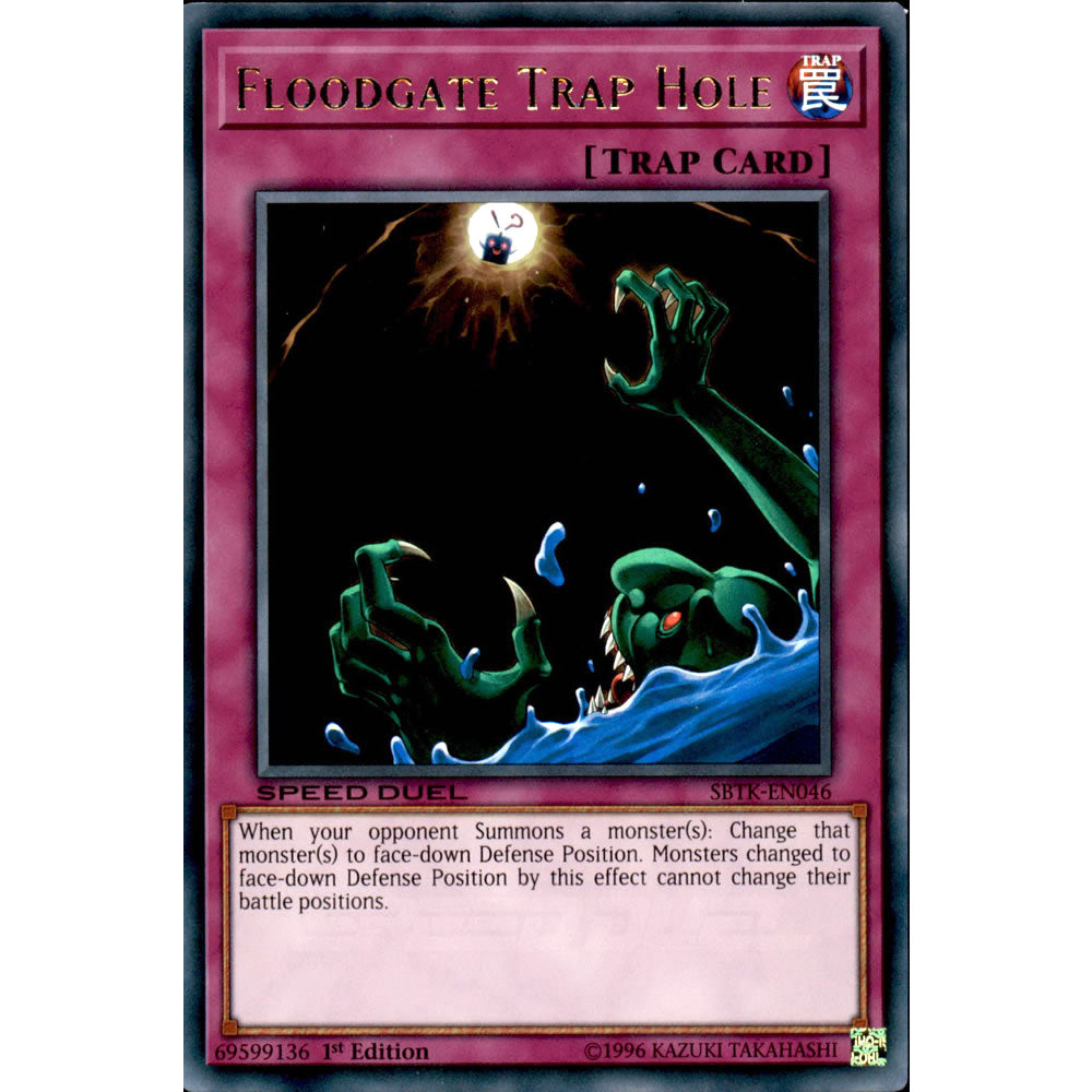 Floodgate Trap Hole SBTK-EN046 Yu-Gi-Oh! Card from the Speed Duel: Trials of the Kingdom Set