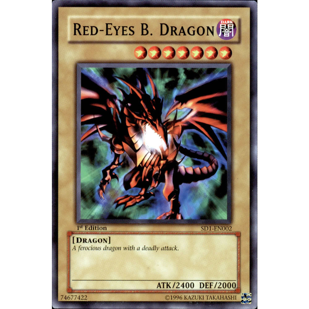 Red-Eyes B. Dragon SD1-EN002 Yu-Gi-Oh! Card from the Dragon's Roar Set