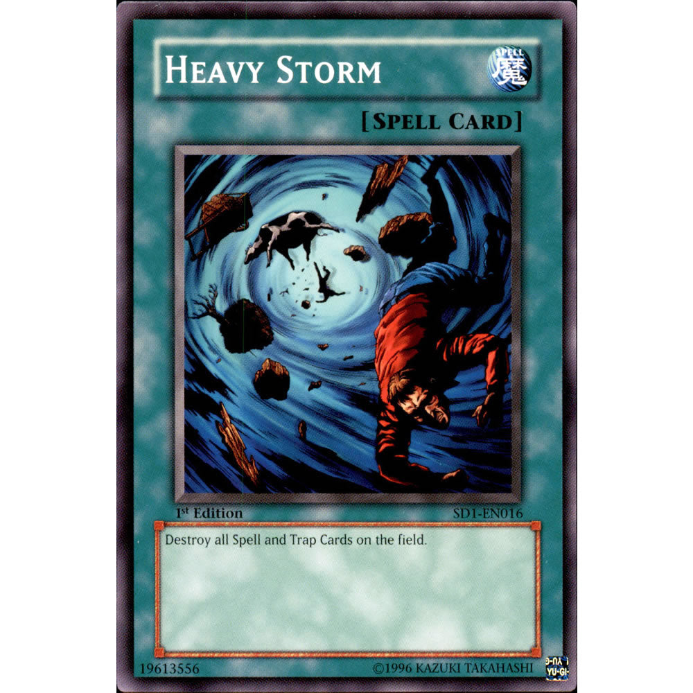 Heavy Storm SD1-EN016 Yu-Gi-Oh! Card from the Dragon's Roar Set