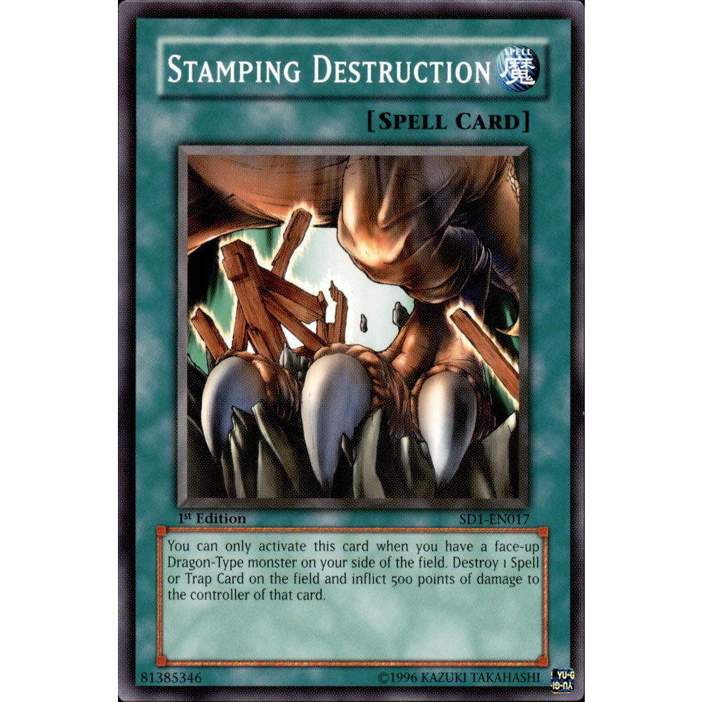 Stamping Destruction SD1-EN017 Yu-Gi-Oh! Card from the Dragon's Roar Set