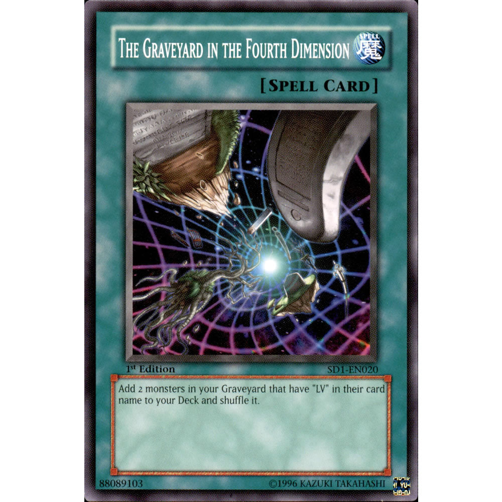 The Graveyard in the Fourth Dimension SD1-EN020 Yu-Gi-Oh! Card from the Dragon's Roar Set