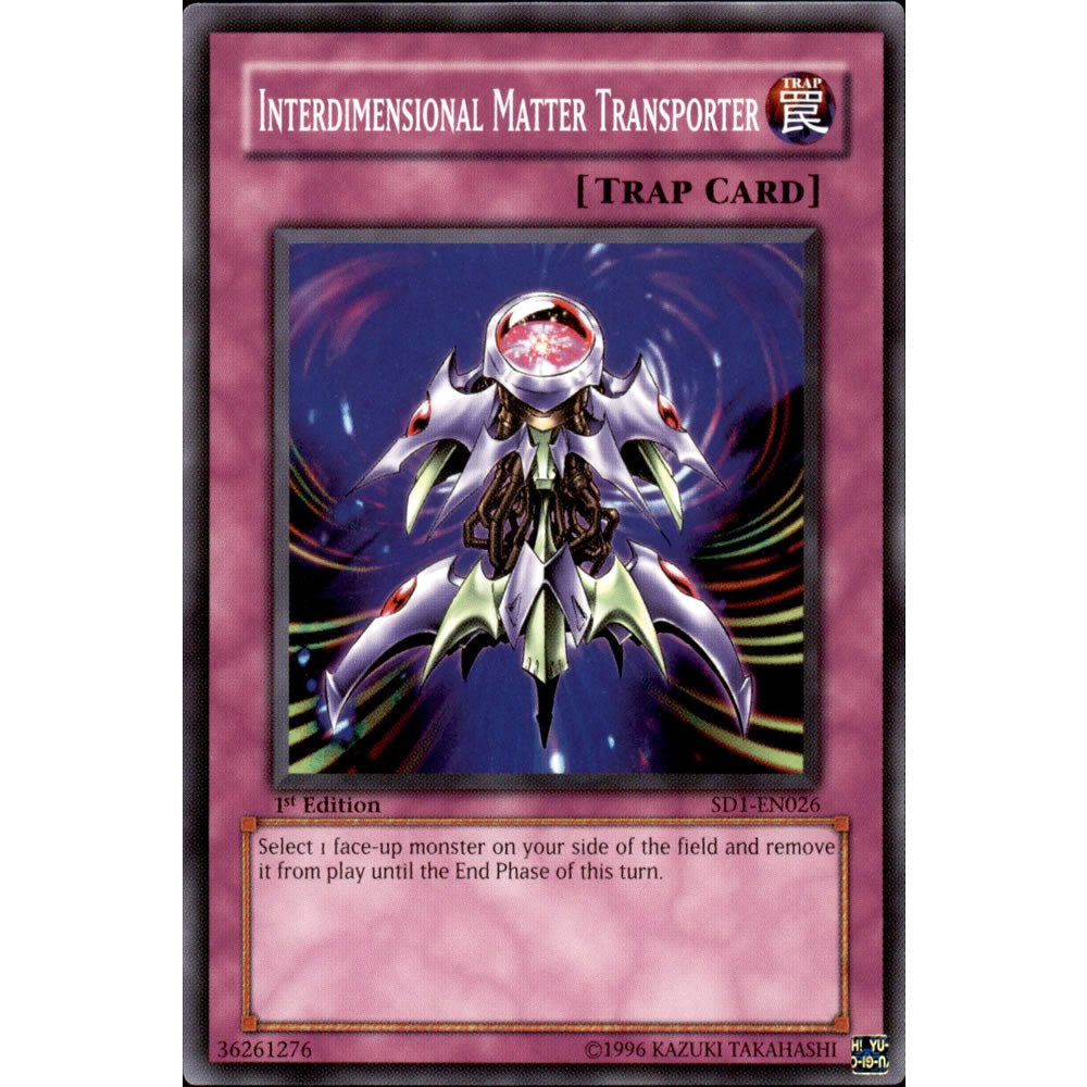 Interdimensional Matter Transporter SD1-EN026 Yu-Gi-Oh! Card from the Dragon's Roar Set