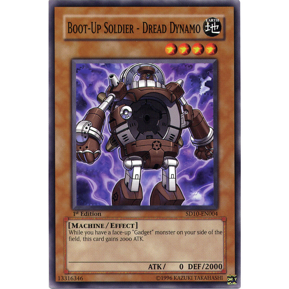 Boot-Up Soldier - Dread Dynamo SD10-EN004 Yu-Gi-Oh! Card from the Machine Revolt Set