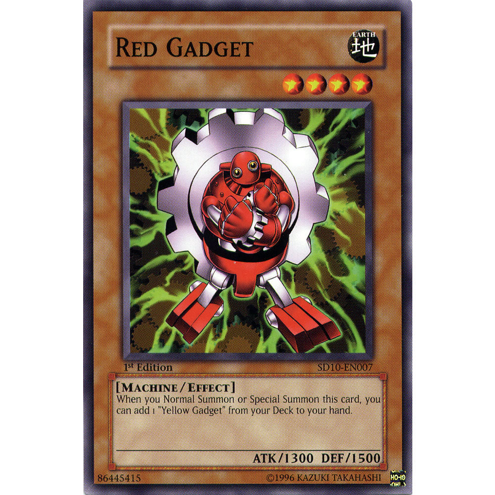 Red Gadget SD10-EN007 Yu-Gi-Oh! Card from the Machine Revolt Set