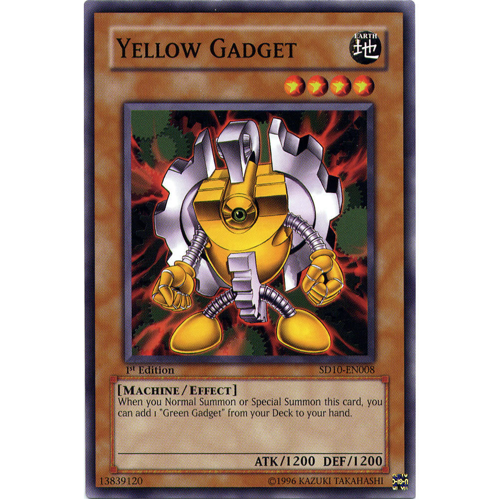 Yellow Gadget SD10-EN008 Yu-Gi-Oh! Card from the Machine Revolt Set