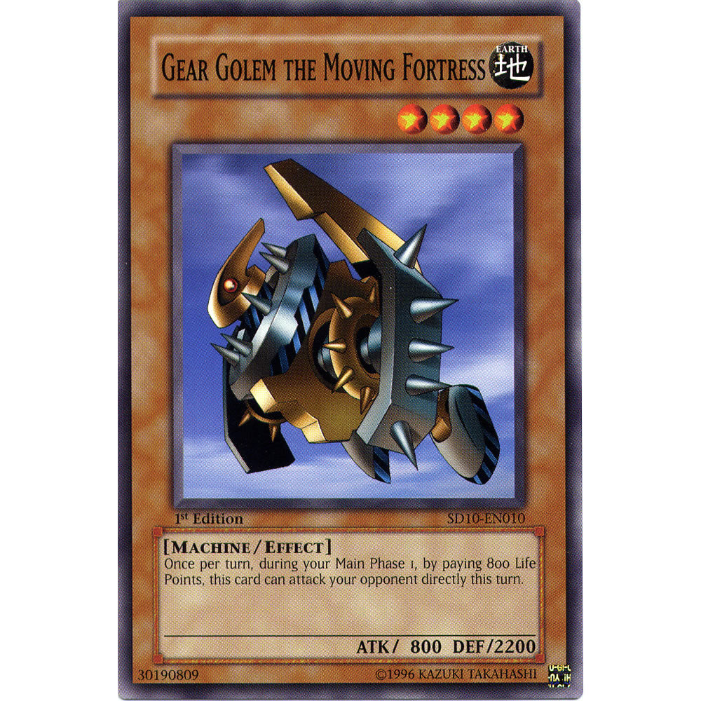 Gear Golem the Moving Fortress SD10-EN010 Yu-Gi-Oh! Card from the Machine Revolt Set