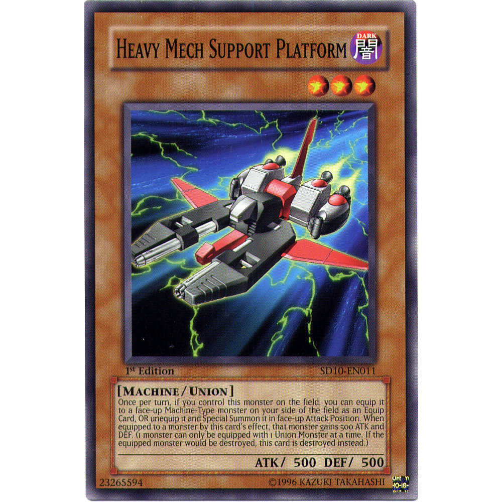 Heavy Mech Support Platform SD10-EN011 Yu-Gi-Oh! Card from the Machine Revolt Set