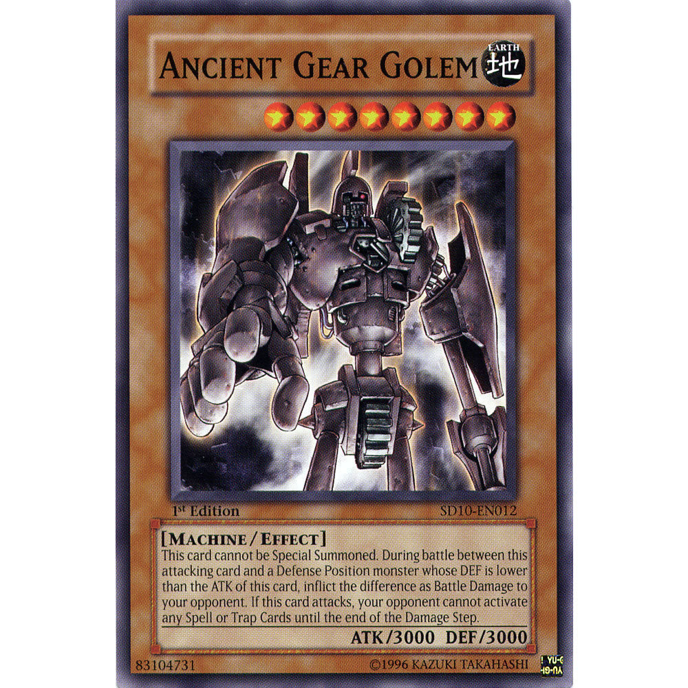 Ancient Gear Golem SD10-EN012 Yu-Gi-Oh! Card from the Machine Revolt Set