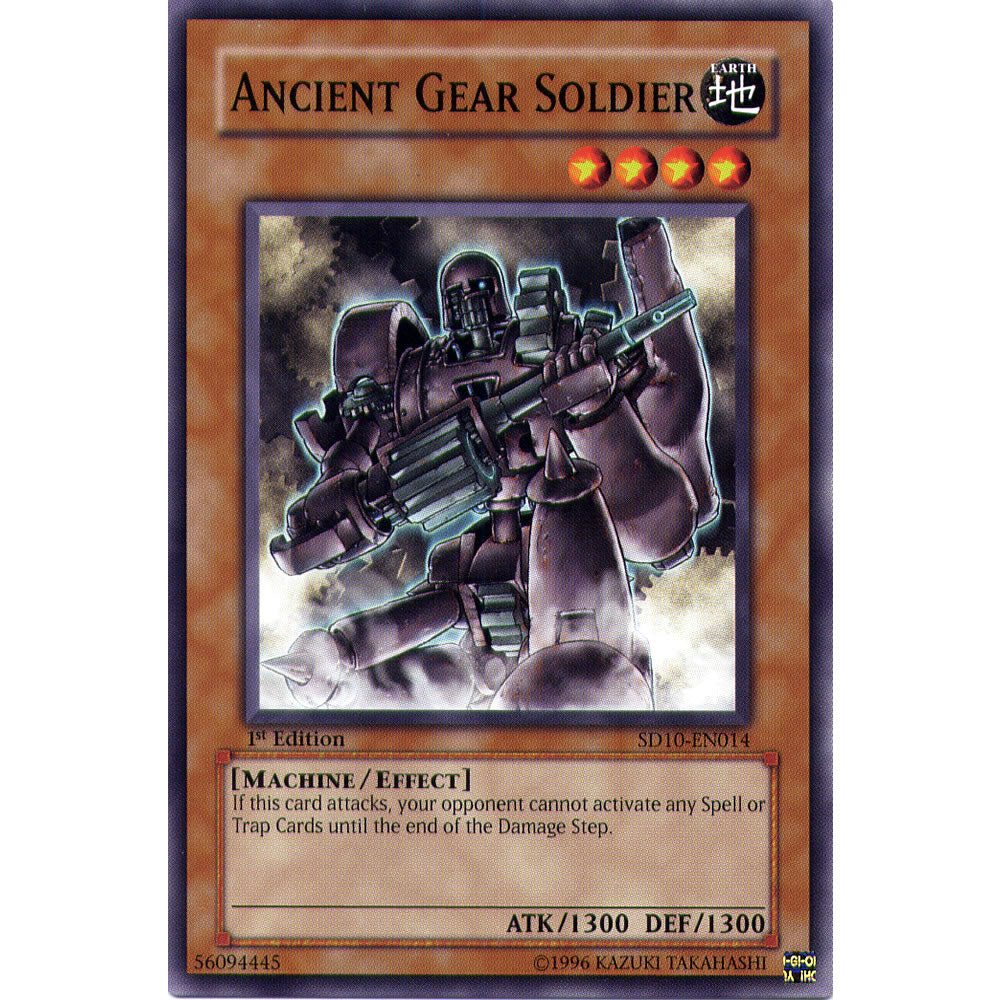 Ancient Gear Soldier SD10-EN014 Yu-Gi-Oh! Card from the Machine Revolt Set