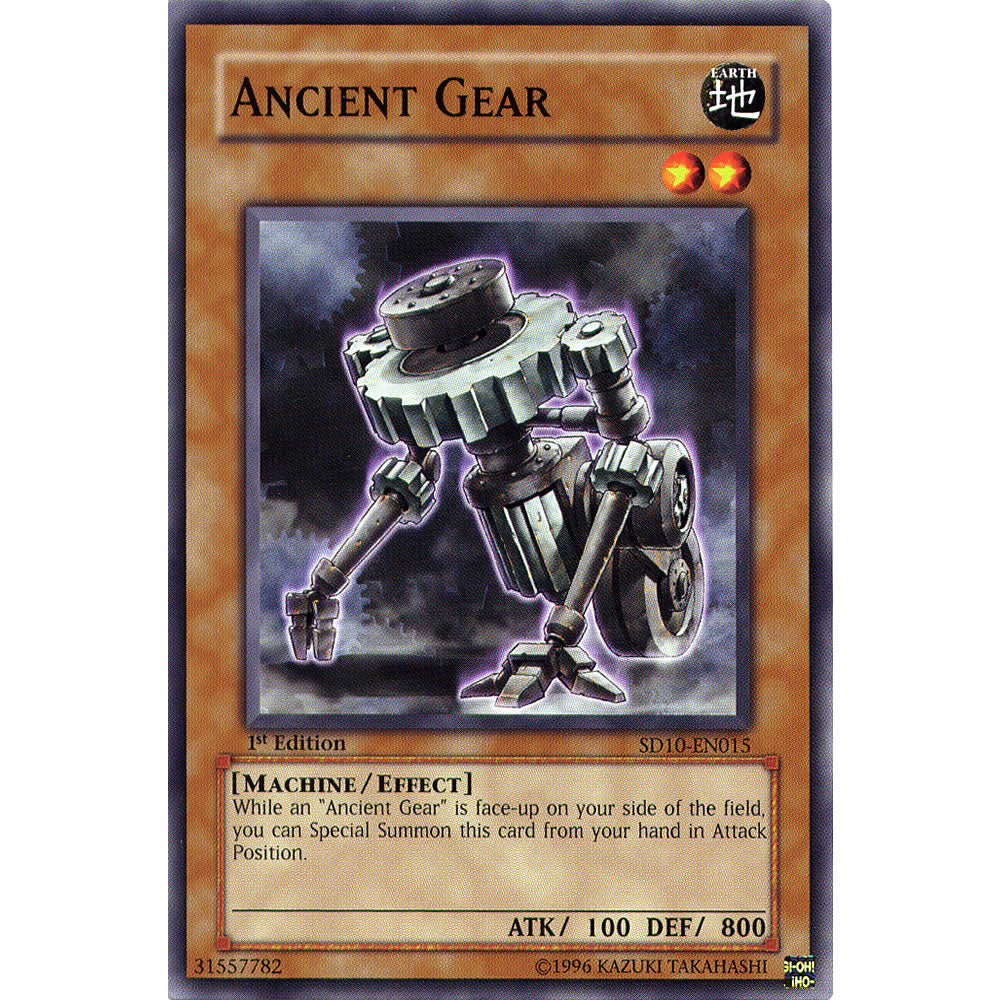 Ancient Gear SD10-EN015 Yu-Gi-Oh! Card from the Machine Revolt Set
