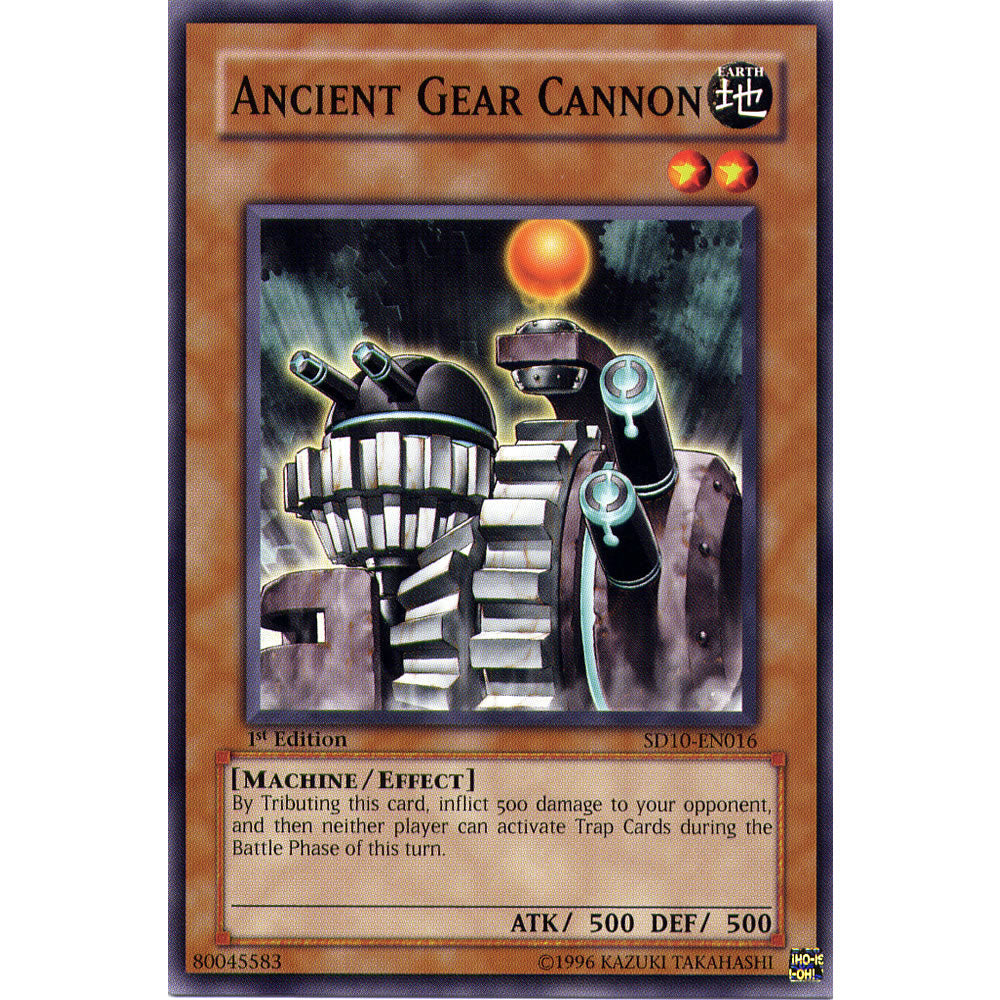 Ancient Gear Cannon SD10-EN016 Yu-Gi-Oh! Card from the Machine Revolt Set