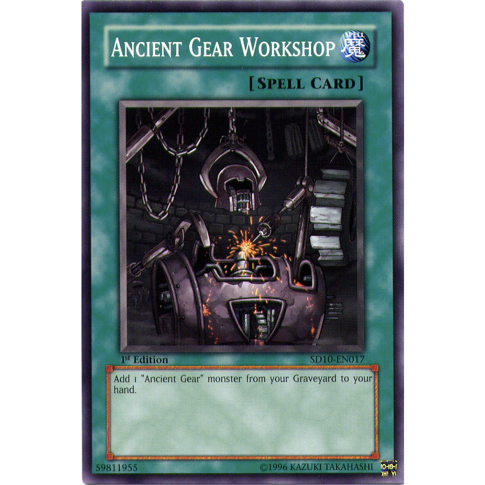 Ancient Gear Workshop SD10-EN017 Yu-Gi-Oh! Card from the Machine Revolt Set