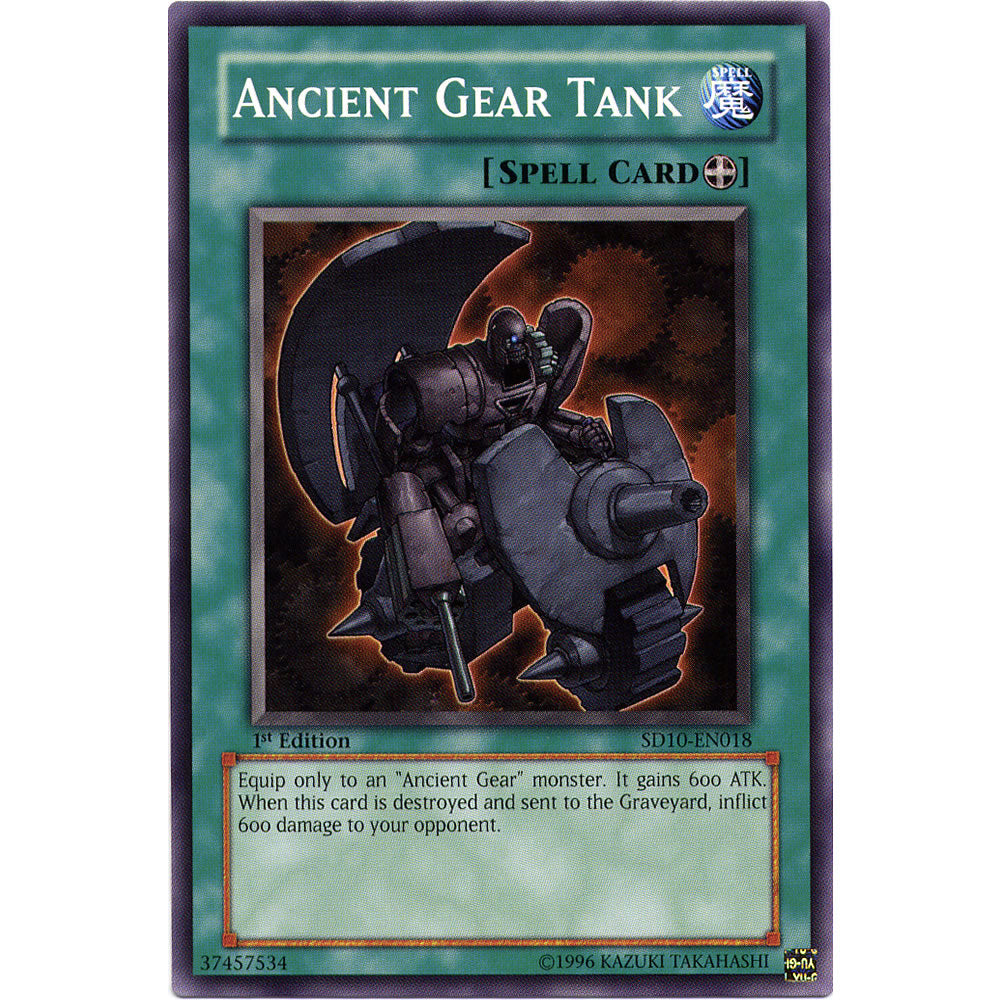 Ancient Gear Tank SD10-EN018 Yu-Gi-Oh! Card from the Machine Revolt Set