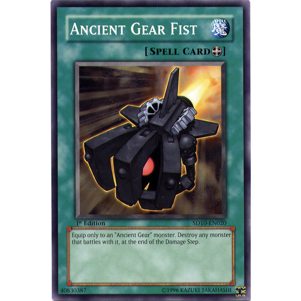 Ancient Gear Fist SD10-EN020 Yu-Gi-Oh! Card from the Machine Revolt Set