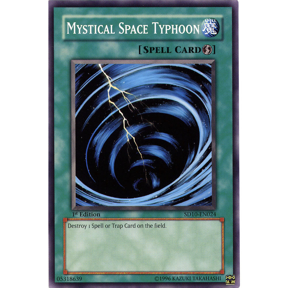 Mystical Space Typhoon SD10-EN024 Yu-Gi-Oh! Card from the Machine Revolt Set