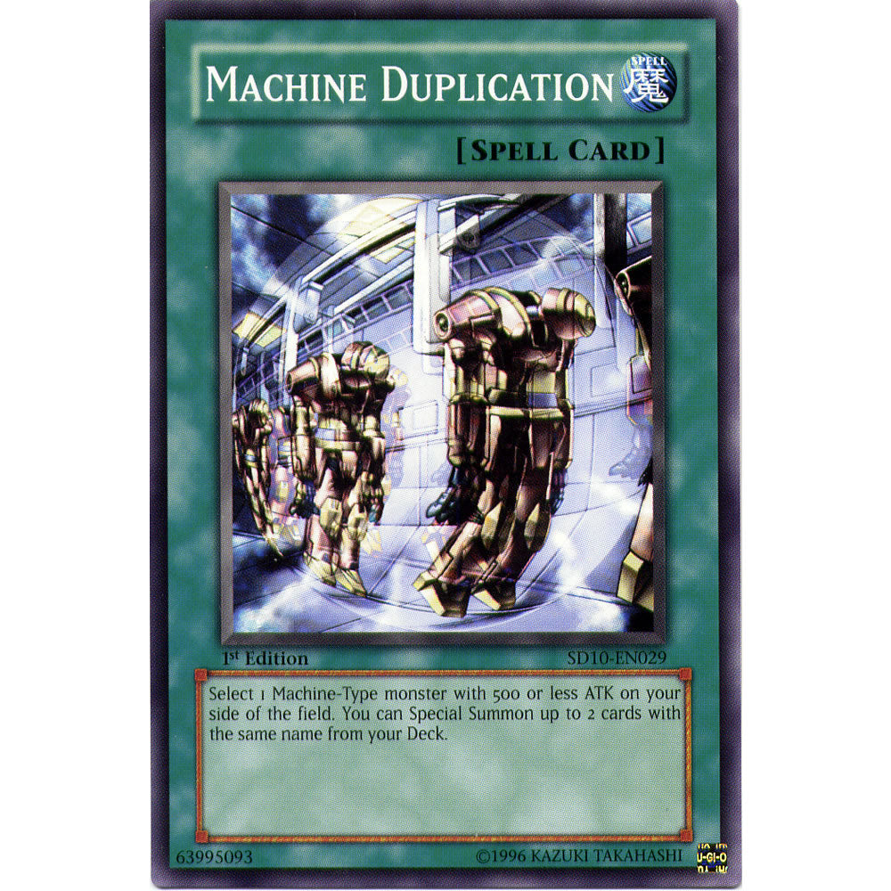 Machine Duplication SD10-EN029 Yu-Gi-Oh! Card from the Machine Revolt Set