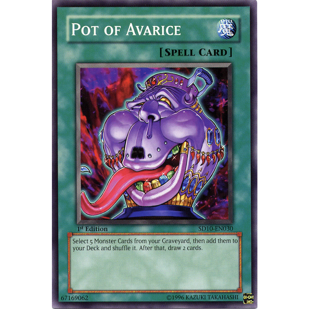 Pot of Avarice SD10-EN030 Yu-Gi-Oh! Card from the Machine Revolt Set