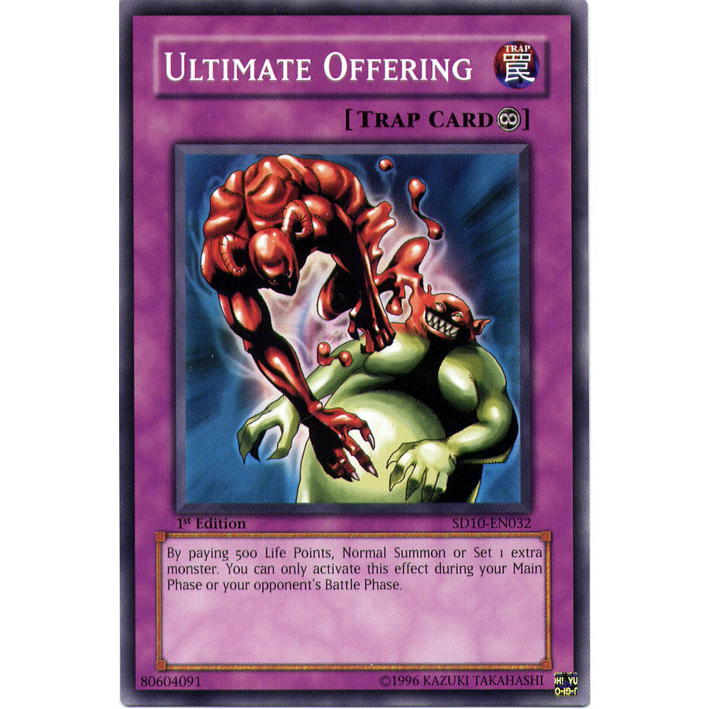 Ultimate Offering SD10-EN032 Yu-Gi-Oh! Card from the Machine Revolt Set
