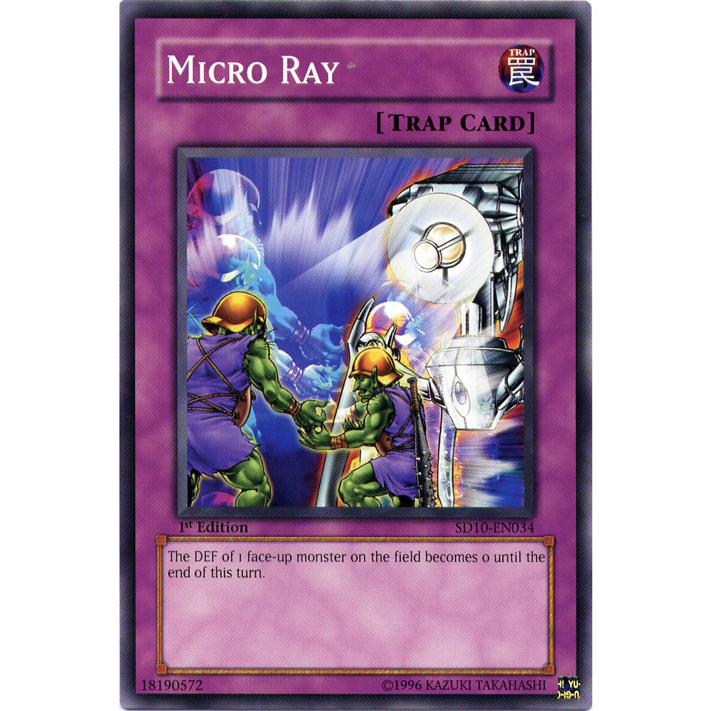 Micro Ray SD10-EN034 Yu-Gi-Oh! Card from the Machine Revolt Set