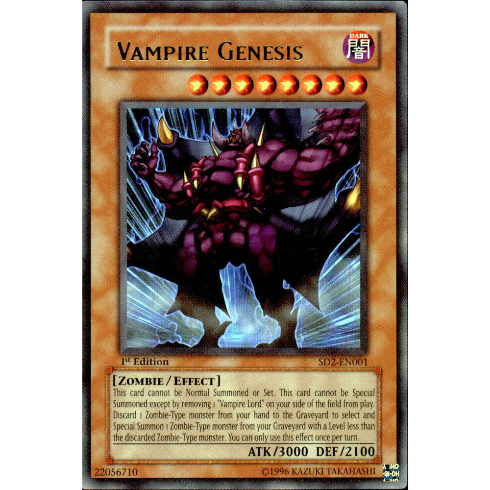 Vampire Genesis SD2-EN001 Yu-Gi-Oh! Card from the Zombie Madness Set