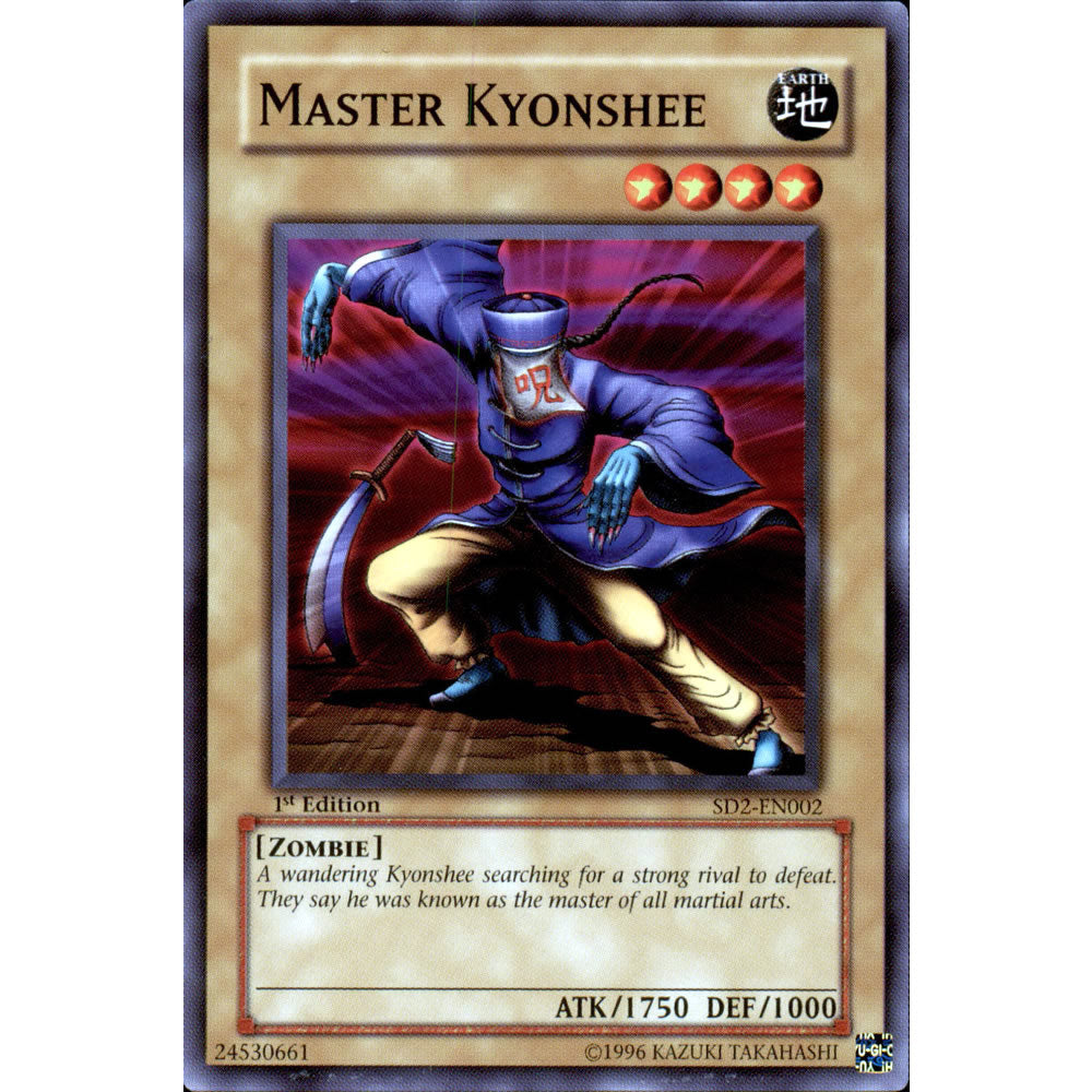 Master Kyonshee SD2-EN002 Yu-Gi-Oh! Card from the Zombie Madness Set