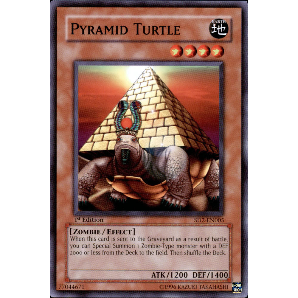 Pyramid Turtle SD2-EN005 Yu-Gi-Oh! Card from the Zombie Madness Set