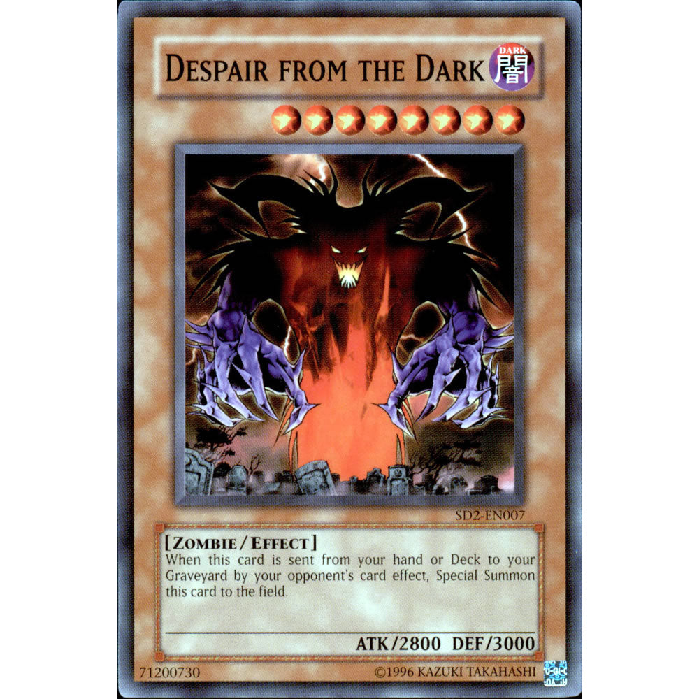 Despair from the Dark SD2-EN007 Yu-Gi-Oh! Card from the Zombie Madness Set