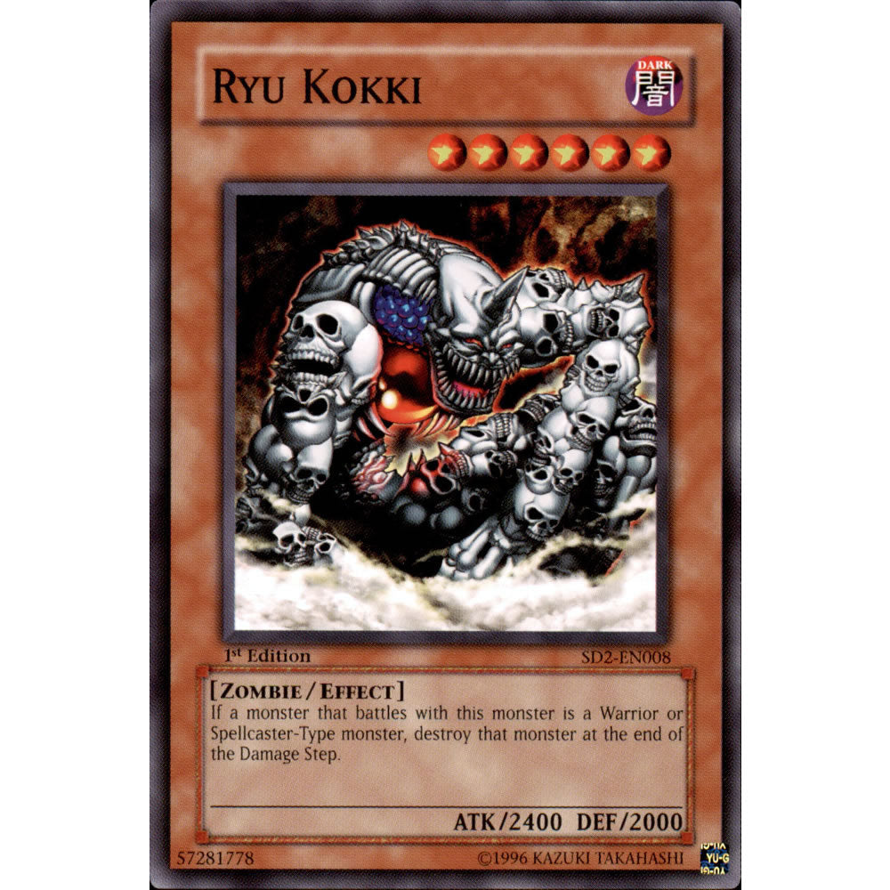 Ryu Kokki SD2-EN008 Yu-Gi-Oh! Card from the Zombie Madness Set