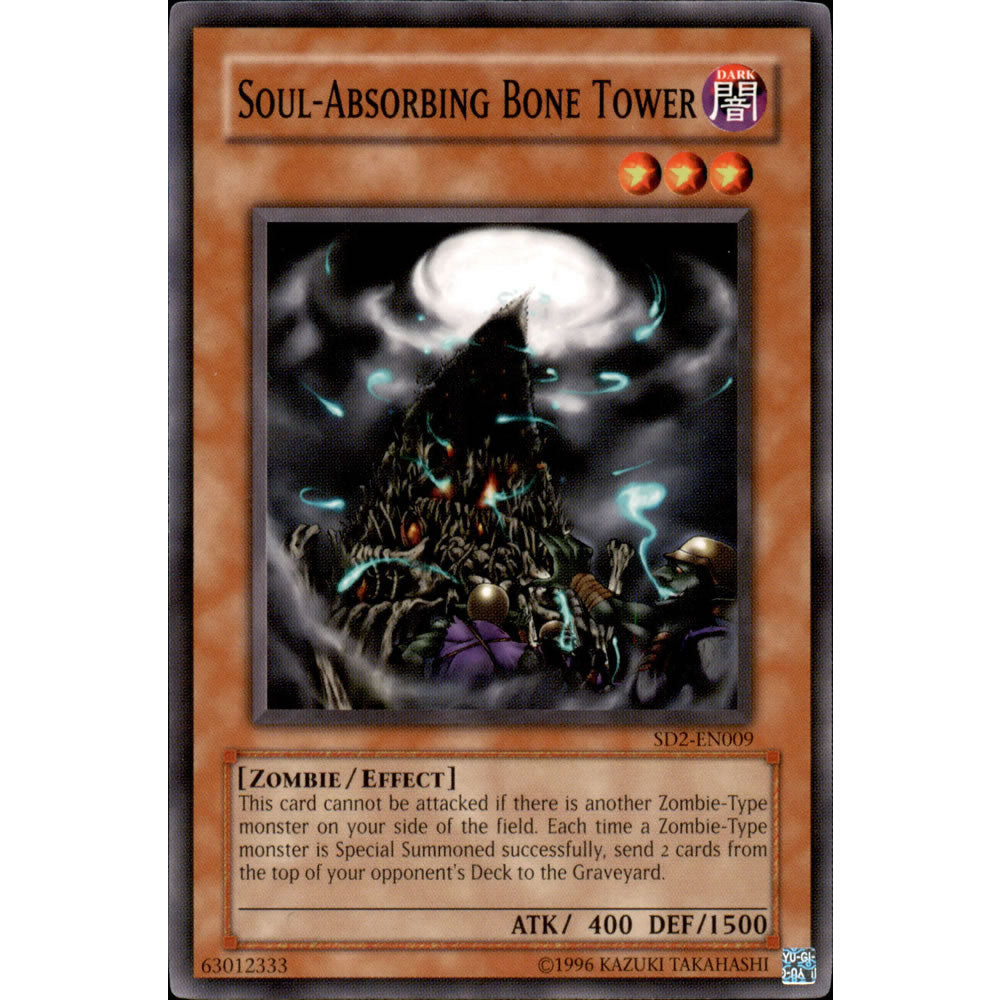 Soul Absorbing Bone Tower SD2-EN009 Yu-Gi-Oh! Card from the Zombie Madness Set