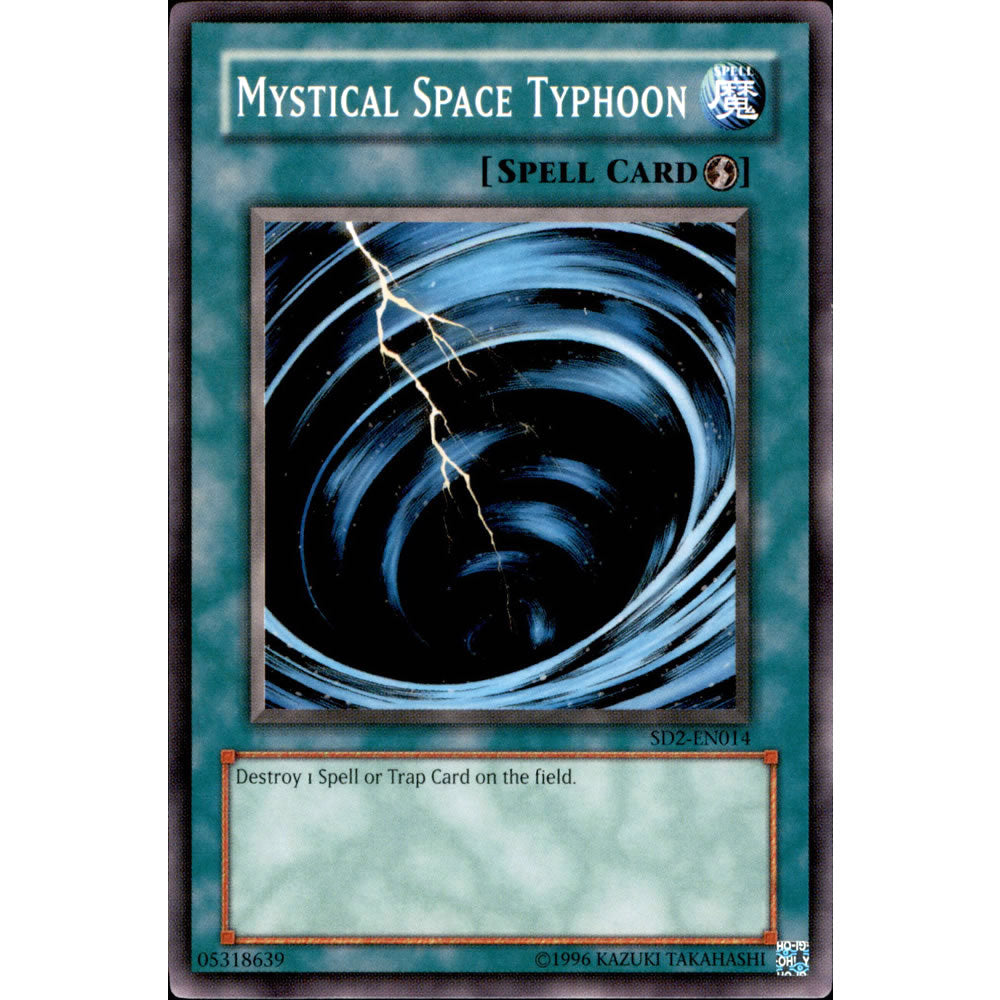 Mystical Space Typhoon SD2-EN014 Yu-Gi-Oh! Card from the Zombie Madness Set