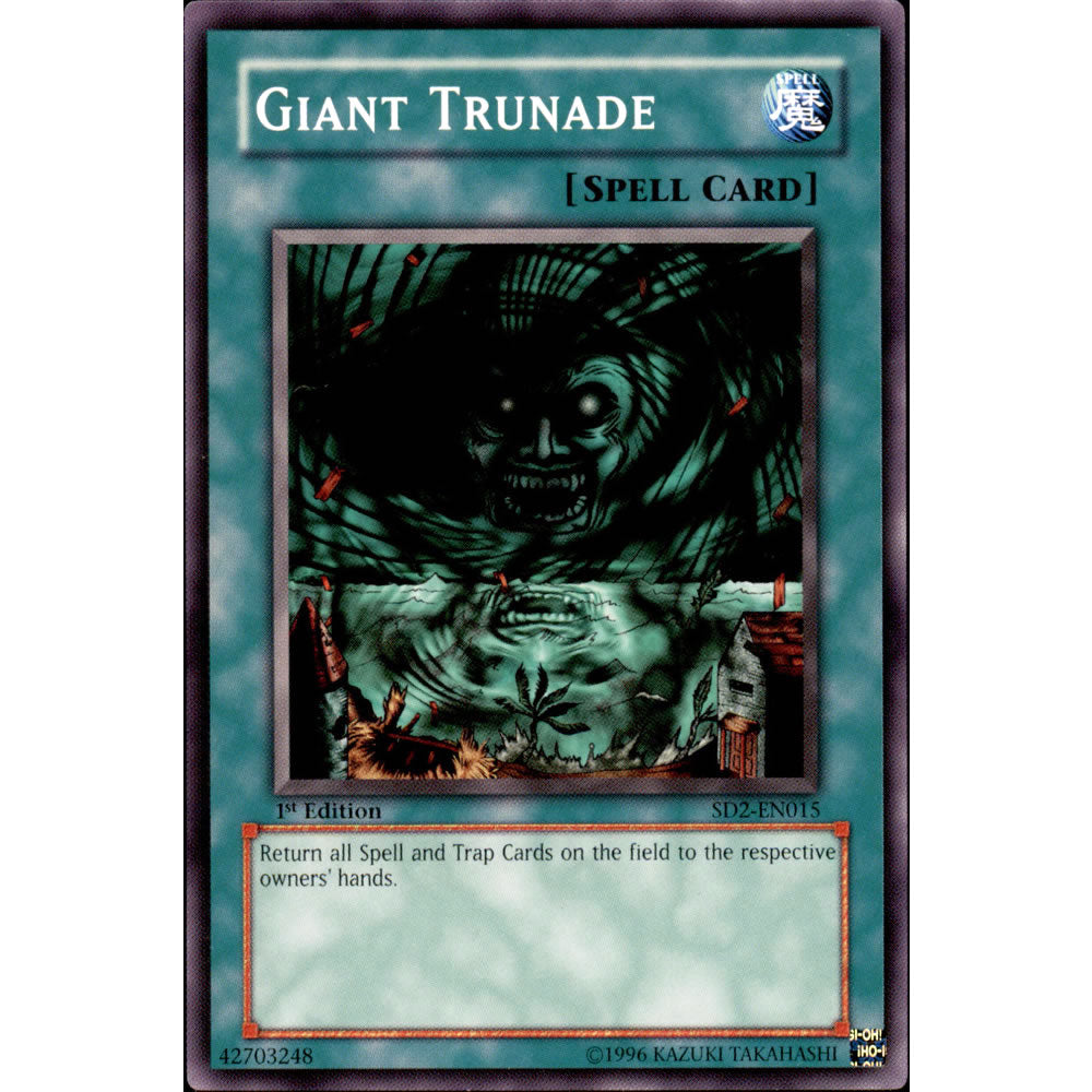 Giant Trunade SD2-EN015 Yu-Gi-Oh! Card from the Zombie Madness Set
