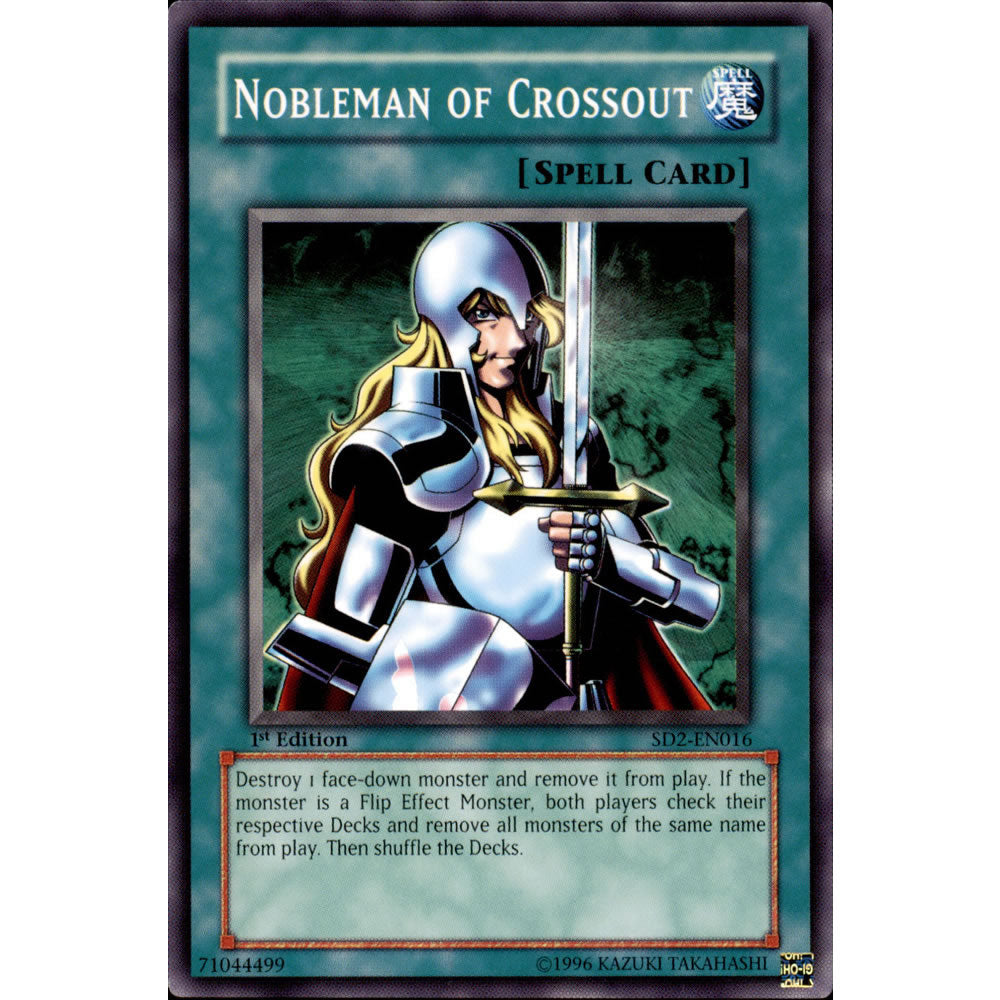 Nobleman of Crossout SD2-EN016 Yu-Gi-Oh! Card from the Zombie Madness Set
