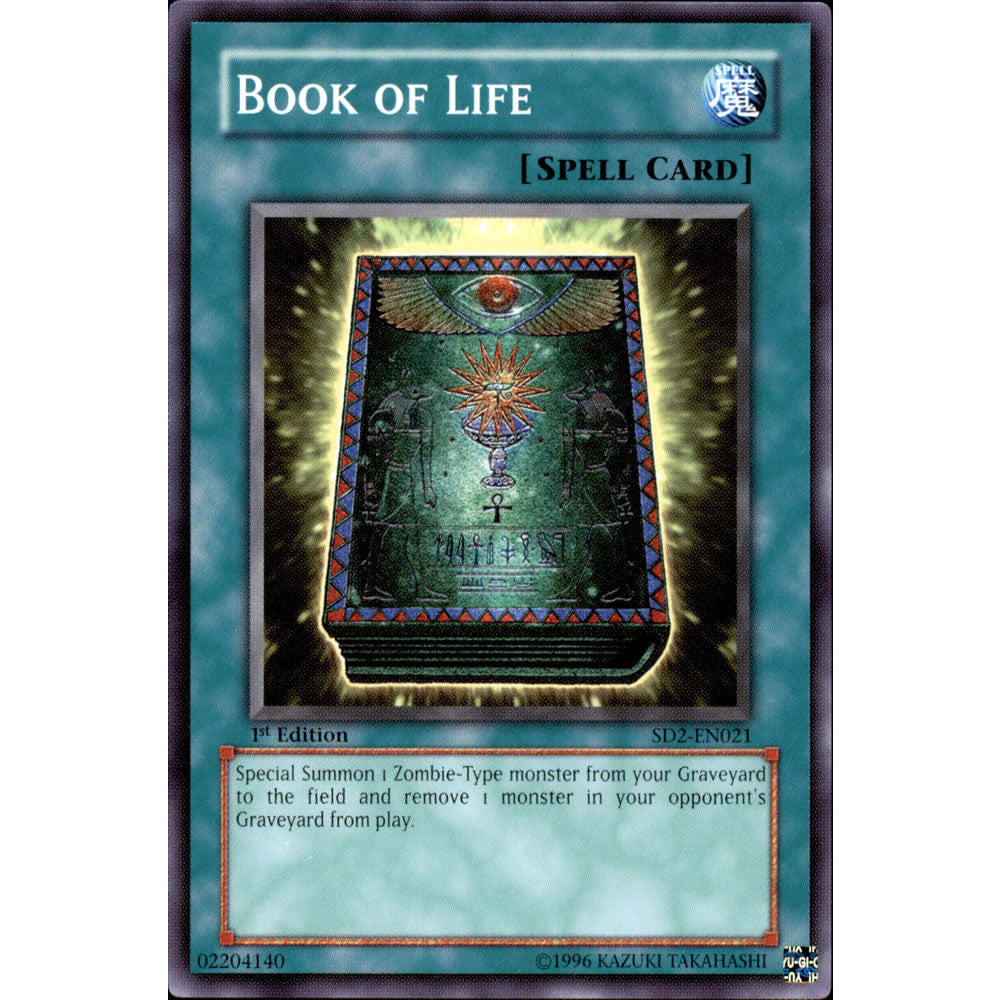 Book of Life SD2-EN021 Yu-Gi-Oh! Card from the Zombie Madness Set