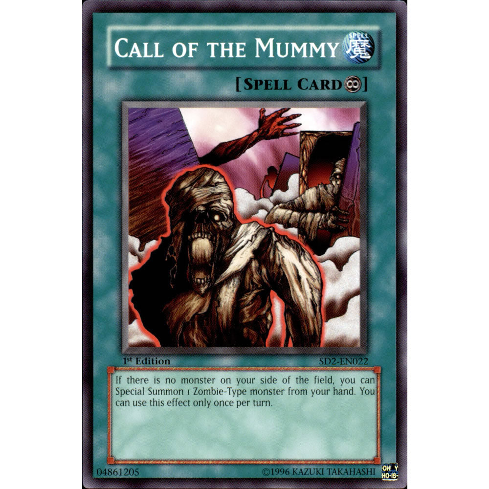 Call of the Mummy SD2-EN022 Yu-Gi-Oh! Card from the Zombie Madness Set