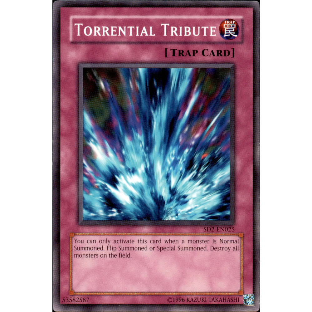 Torrential Tribute SD2-EN025 Yu-Gi-Oh! Card from the Zombie Madness Set
