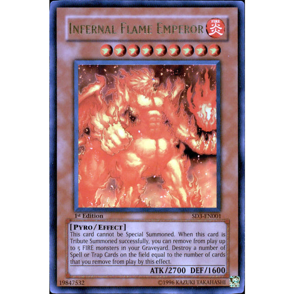 Infernal Flame Emperor SD3-EN001 Yu-Gi-Oh! Card Infernal Flame Emperor SD3-EN001 Yu-Gi-Oh! Card