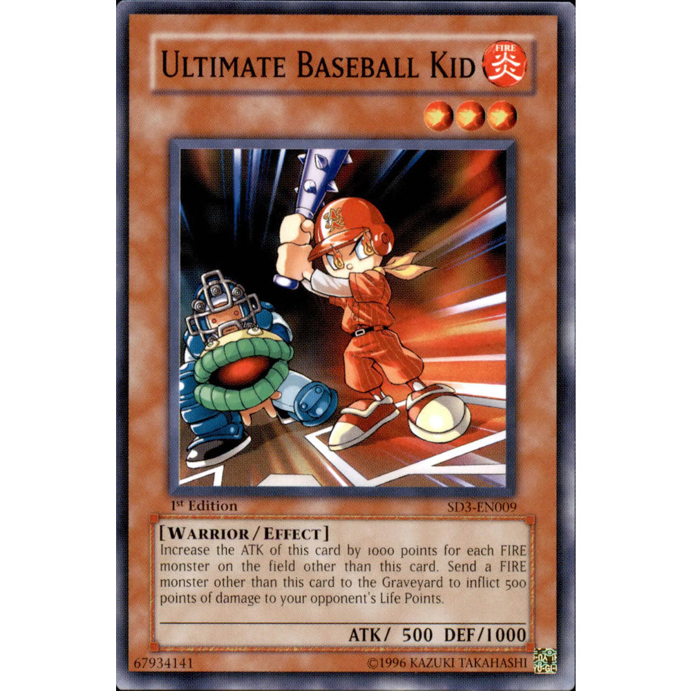 Ultimate Baseball Kid SD3-EN009 Yu-Gi-Oh! Card from the Blaze of Destruction Set