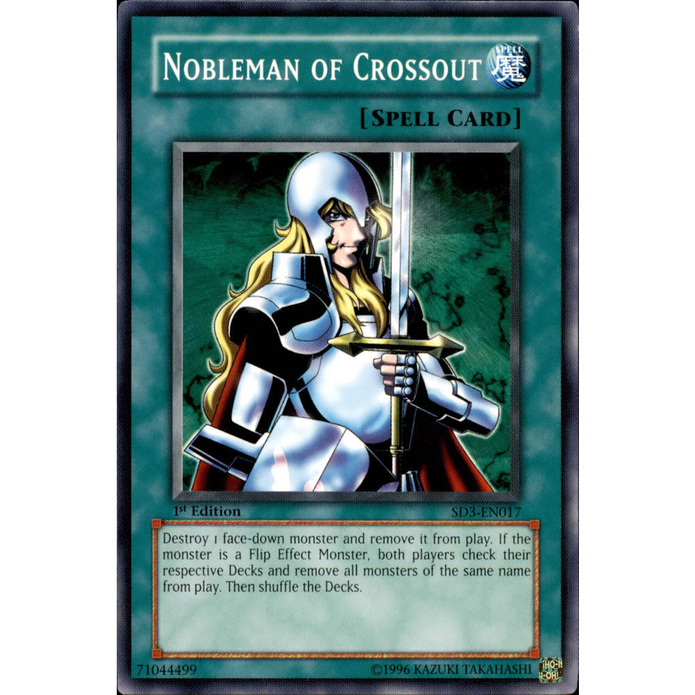 Nobleman of Crossout SD3-EN017 Yu-Gi-Oh! Card from the Blaze of Destruction Set
