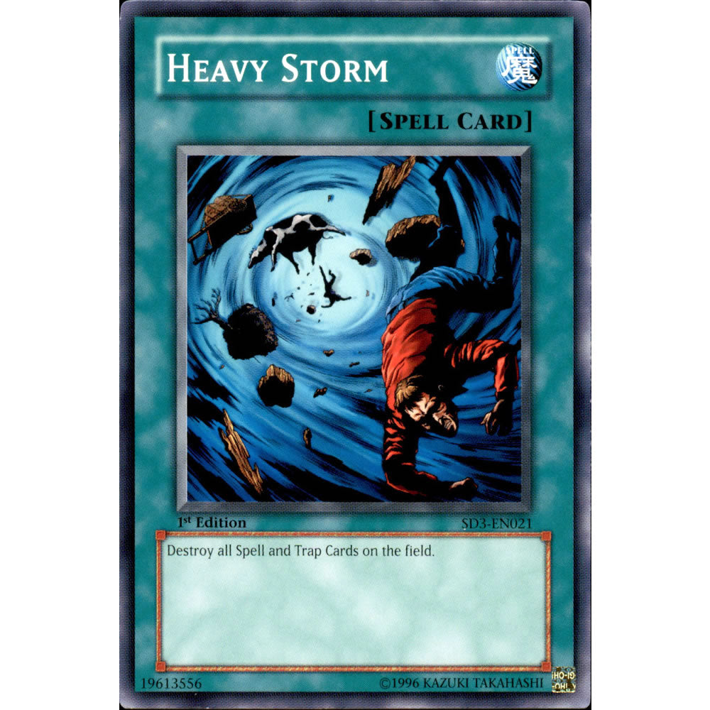 Heavy Storm SD3-EN021 Yu-Gi-Oh! Card from the Blaze of Destruction Set
