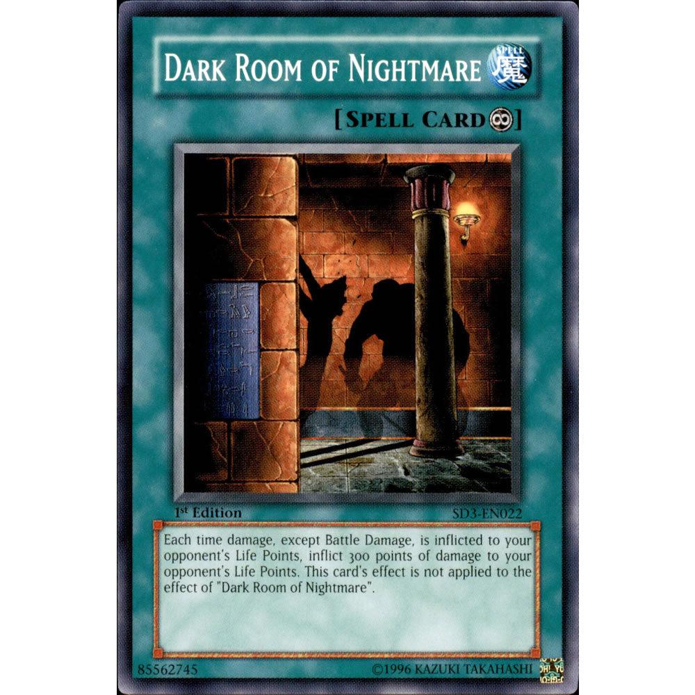 Dark Room of Nightmare SD3-EN022 Yu-Gi-Oh! Card from the Blaze of Destruction Set