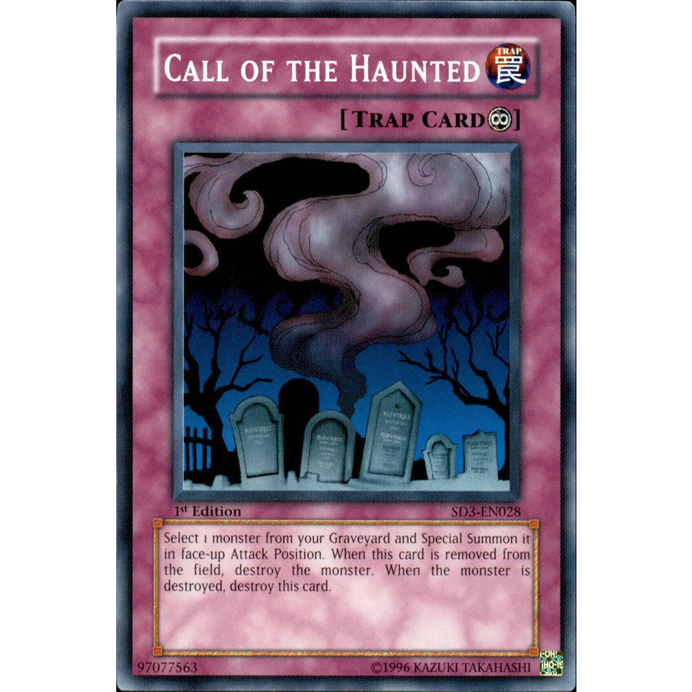 Call of the Haunted SD3-EN028 Yu-Gi-Oh! Card from the Blaze of Destruction Set