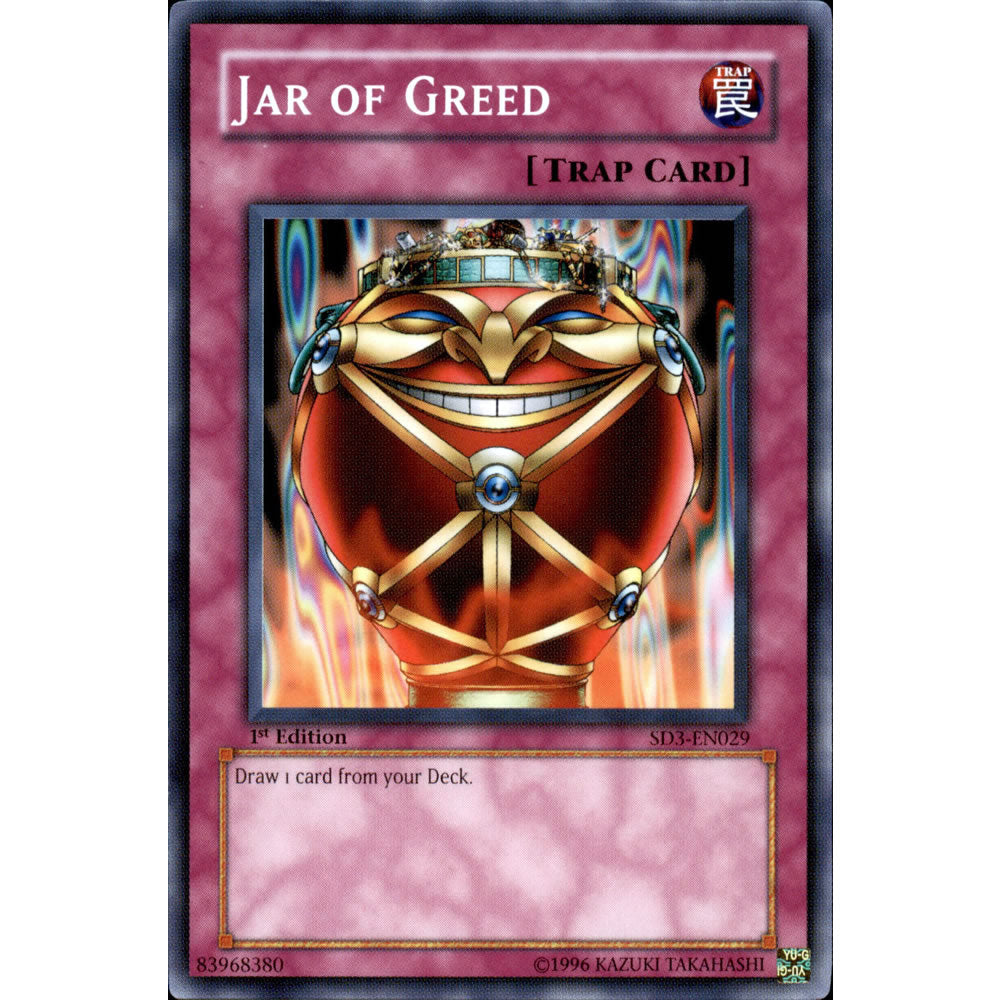 Jar of Greed SD3-EN029 Yu-Gi-Oh! Card from the Blaze of Destruction Set
