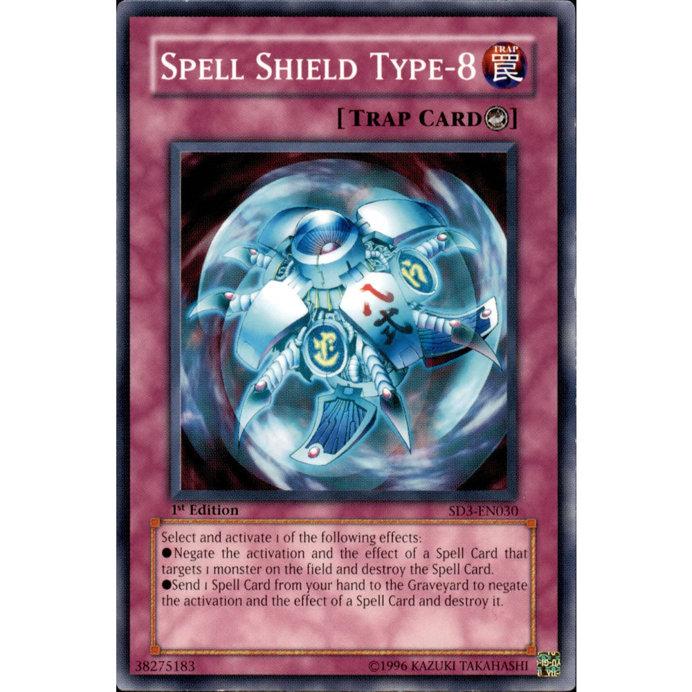 Spell Shield Type-8 SD3-EN030 Yu-Gi-Oh! Card from the Blaze of Destruction Set